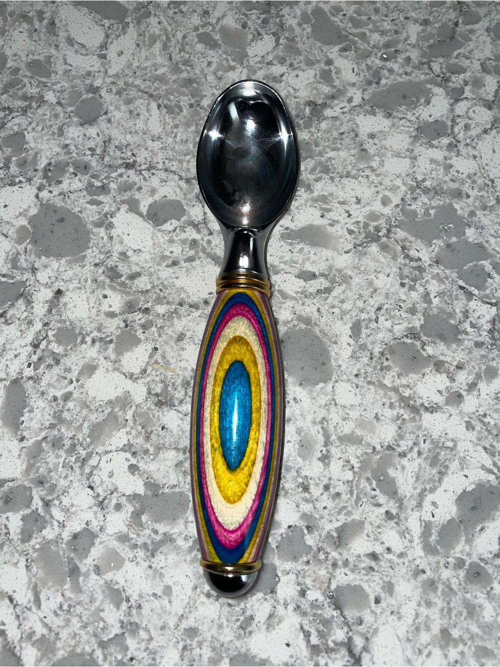 Handcrafted  Ice Cream Scoop • Heavy Duty Stainless Steel Handle